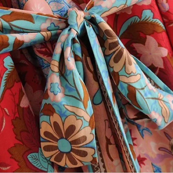 5⭐️ FAV [HOST PICK] BESTSELLER LOTUS BOHO DRESS - Picture 9 of 11